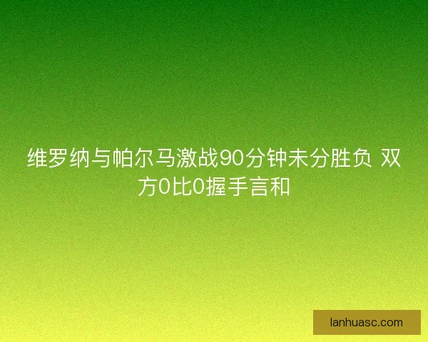 维罗纳与帕尔马激战90分钟未分胜负 双方0比0握手言和 维罗纳与帕尔马激战90分钟未分胜负 双方0比0握手言和
